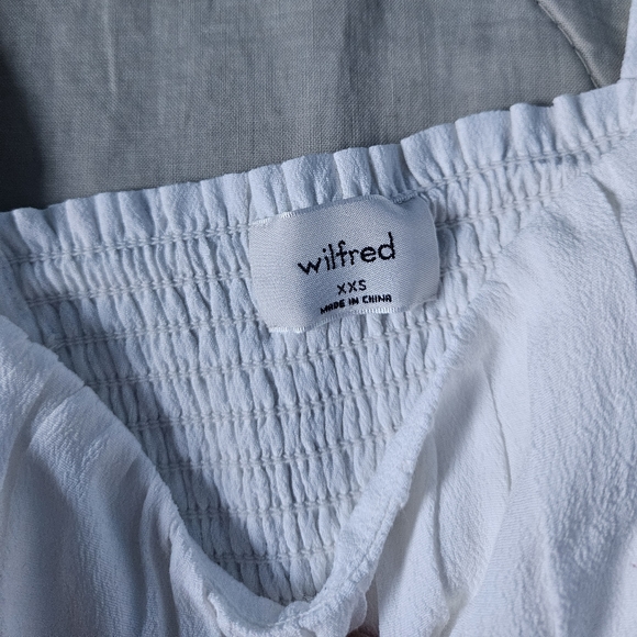 WILFRED Pandora Blouse Espace Peasant Prarie Blouse Cottagecore XXS Aritzia NWT - Picture 5 of 12